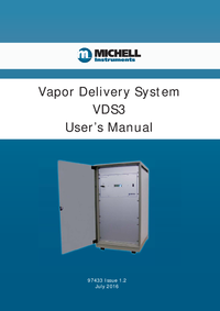Thumbnail of document Manual - VDS-3 Computer Controlled Stand-Alone Dew-Point Generator